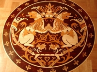 Mosaic wood floors / medallions / inlays